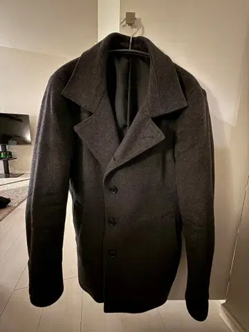 MICHEL KLEIN 다크 그레이 피 코트