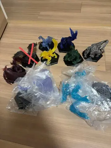 몬스터 헌터 8체 묶음 판매 피규어 보너스 부품 클리어 Ver.