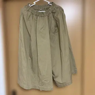 무인양품 이지 크롭 와이드 팬츠 S 베이지