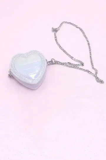 하트형 홀로그래픽 숄더백