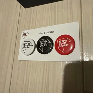 Abbey Road Studios 배지 세트 3개 새상품