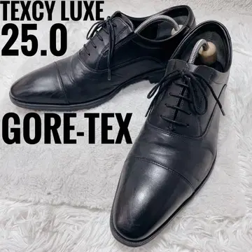 texcyluxe 블랙 내우산 스트레이트 팁 고어텍스 비즈니스 슈즈