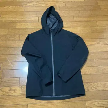 UNIQLO 블록 테크 후드티 M 블랙