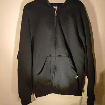 레어 초레어 90sRussell 블랙 집업 후드티 Msize