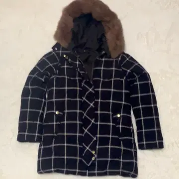 Muller of Yoshio Kubo 다운 코트 체크 퍼 포함 M