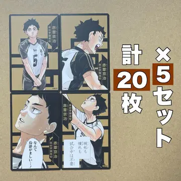 하이큐 보드게임 카드 지원 아카아시 케이지 5세트