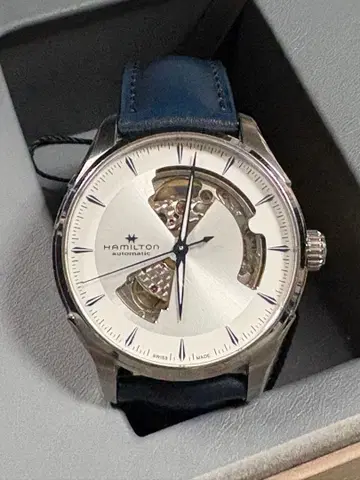 HAMILTON 자동 와인딩 시계 스켈레톤 디자인 오픈 하트 중고