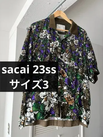 [ sacai ] 꽃무늬 셔츠 사이즈 3