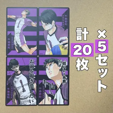 하이큐 보드게임 카드 지원 우시지마 와카토시 5세트