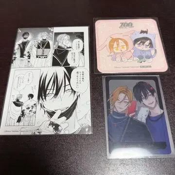 타카사키 보스코 콜라보 카페 클리어 카드 코스터