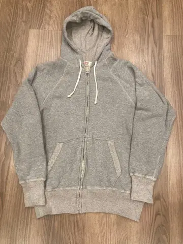 웨어하우스 풀 집업 후드티 그레이