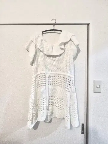 화이트 니트 원피스 사이즈 2-36