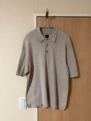 BATONER 32G SMOOTH KNIT POLO BEIGE