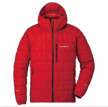 새상품 몽벨 다운 이그니스 다운 후드티 L 사이즈 레드 고어텍스 단종품