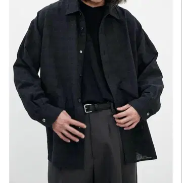 LIDNM ITALY GAUZE CHECK SHIRT