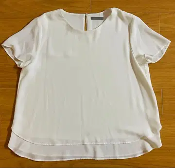 Theory Luxe 반팔 블라우스 화이트 36