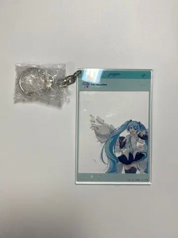 하츠네 미쿠 요미우리랜드 콜라보 2023 인스타그램풍 아크릴 키링