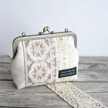 가마구치 멀티 파우치*인도 자수 리본*snow