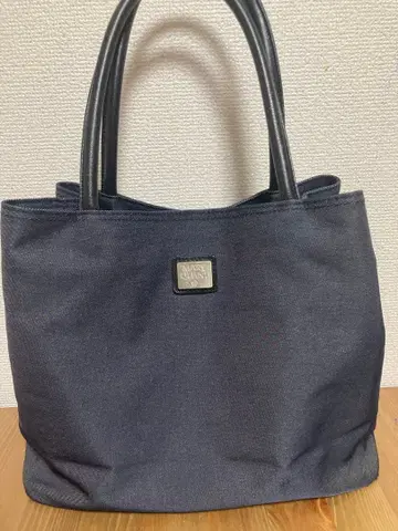 MARY QUANT 네이비 토트백
