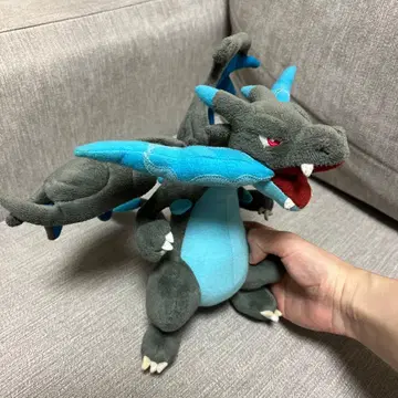 포켓몬 메가리자몽X (2014) 봉제 인형 그레이/파랑