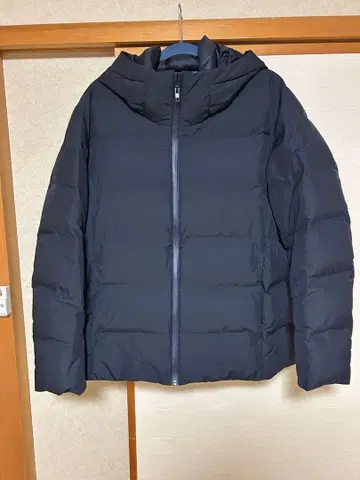 유니클로 UNIQLO 심리스 다운 후드티 XL 네이비