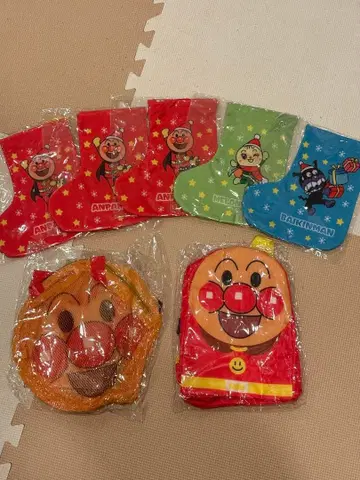 호빵맨 양말형 복조리 에어컨 백팩 얼굴형 메쉬 백 아사히 음료