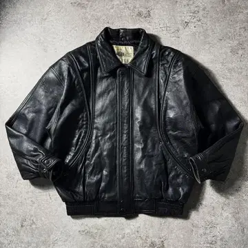[ 90s ] G-1 A-2 플라이트 가죽 자켓 무스탕 옷깃 보아