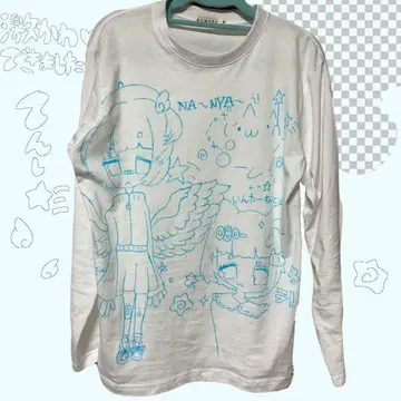 긴팔T셔츠 서브컬쳐 천사계 패션 롱T