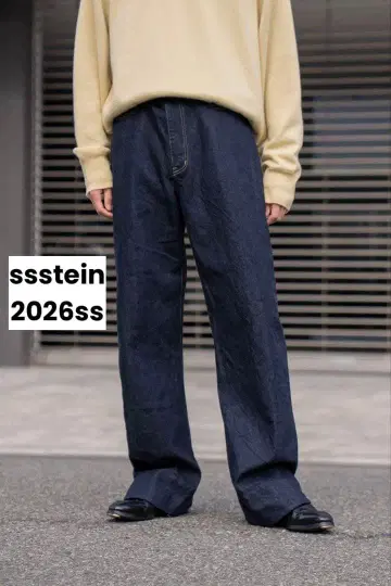 [ 26ss ] ssstein 트위스트 컷 데님 진 M