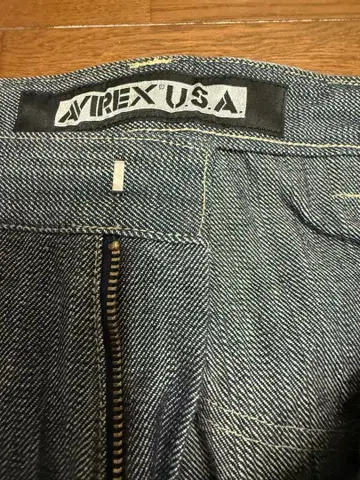 (카고 팬츠) AVIREX U.S.A. W32 다크 블루 데님