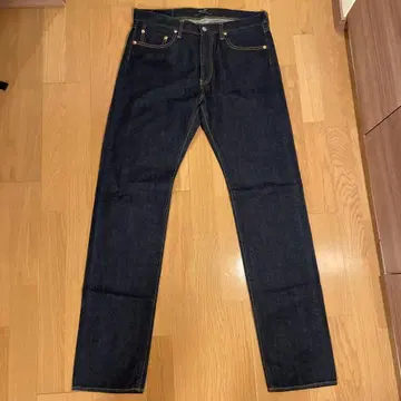 OMNIGOD 스트레이트 데님 다크 블루 사이즈:4 (XL)