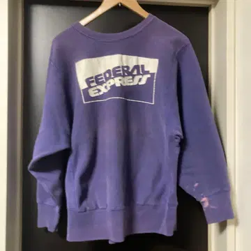 빈티지 챔피온 70s 단색택 M 레어 백 프린트