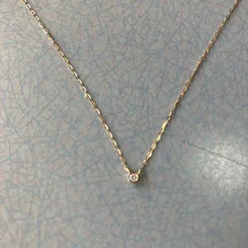 ete K10YG 레이어 다이아몬드 목걸이