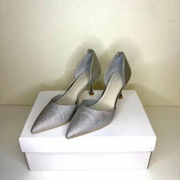 [즉시 발송] RANDA 실버 펌프스 힐