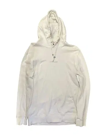 [ 인기 브랜드 ] LOVELESS 러브리스 화이트 후드티 남성용 L