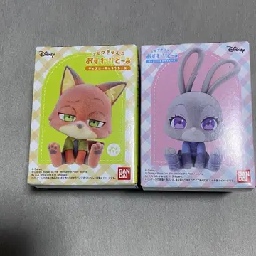 모후큥 앉아 인형 닉 주디 주토피아 디즈니