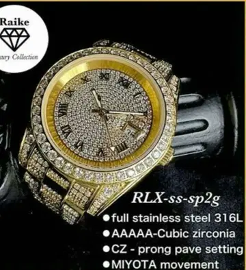 최고급 Raike hip hopBBOY 블링블링 럭셔리 워치