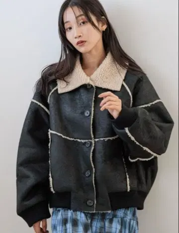 LOWRYSFARM 무스탕 보아 블루종 아우터