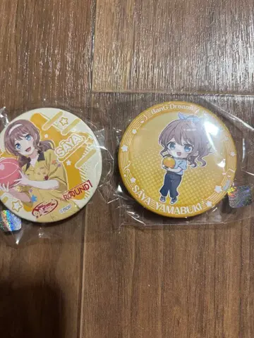 뱅드림!BanGDream 라운드원 콜라보 캔뱃지 가챠가챠 야마부키 아야