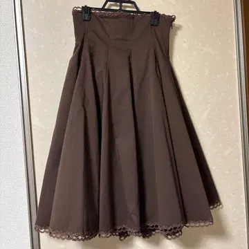 Mary Magdalene 레이스업 하이웨스트 스커트 쇼콜라