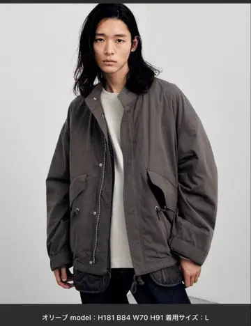 LAYERED 3WAY MILITARY BLOUSON 올리브
