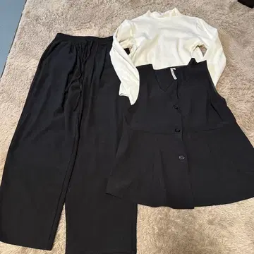 블랙 셋업 팬츠 셋업