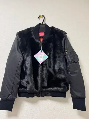 택 포함 미사용 새상품 릴릴리 (lilLilly) MA-1 블루종 블랙