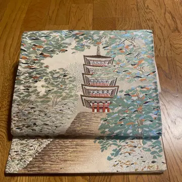 오층탑 디자인 후쿠로 오비 금은