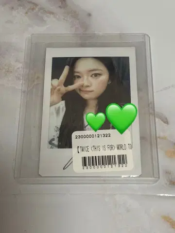 TWICE 정연 THIS IS FOR 사인 포함 폴라로이드 트레이딩 카드