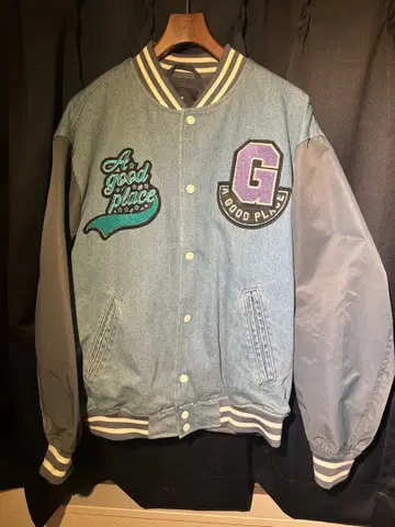 데님 바시티 자켓 A good place