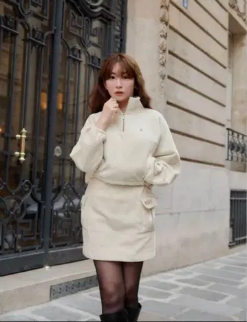 herlipto Flight Mode Fleece Mini Skirt