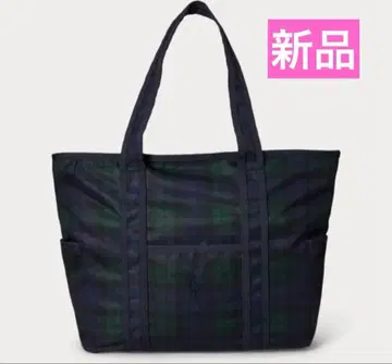 새상품 랄프 로렌 마더백 체크 Big Pony 토트 기저귀