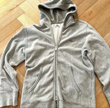 LACOSTE 그레이 집업 후드티 사이즈 5