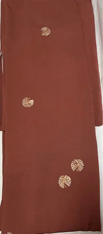 순수 실크 기모노 코몬 날개 패턴